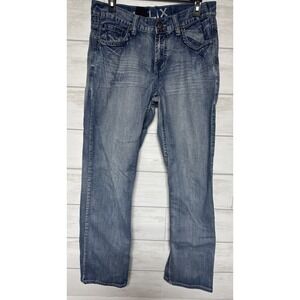 Helix N56 Jeans Mens 30x32 Blue Loose Straight Denim
